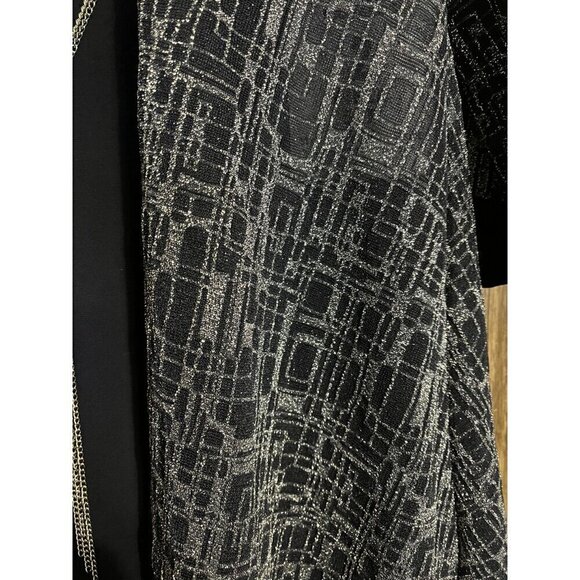 R&M Richards Navy / Silver Party , Cocktail , MOB Dress & Jacket Set, Size 6 - Picture 10 of 11